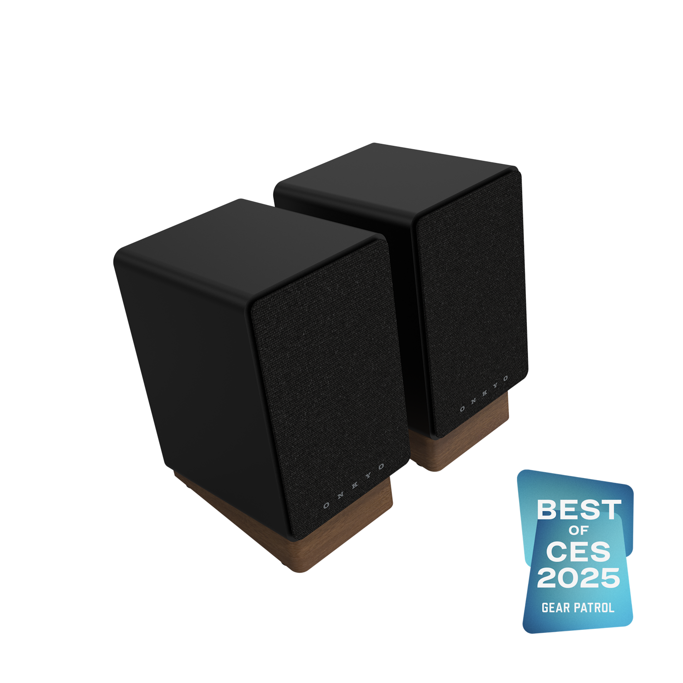 Onkyo Creator GX 30 ARC BK Hero L Grille On CES25 Gear Patrol Badge 2000x2000