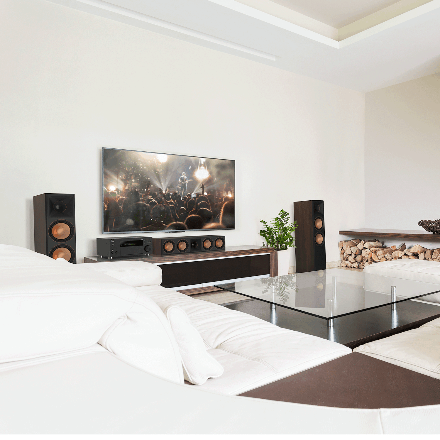 Onkyo TX RZ50 and Klipsch RP8000 F RP504 C RP502 S Upscale Home MOBILE