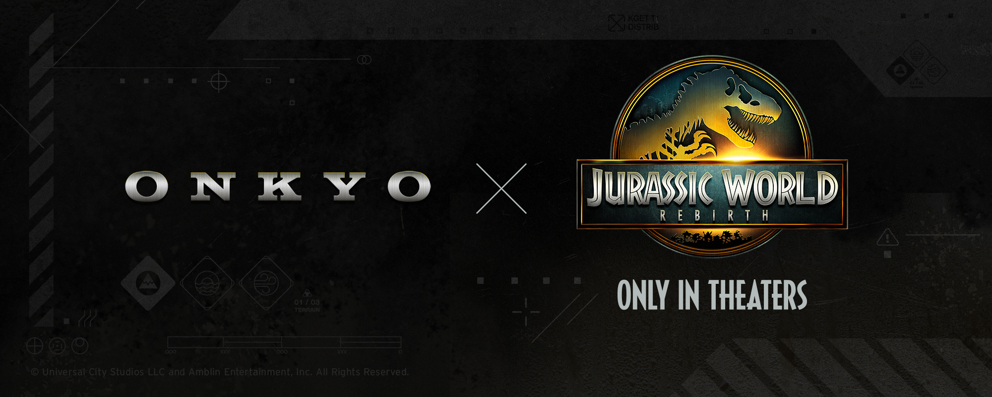 Onkyo x Jurassic World Rebirth 2000x800